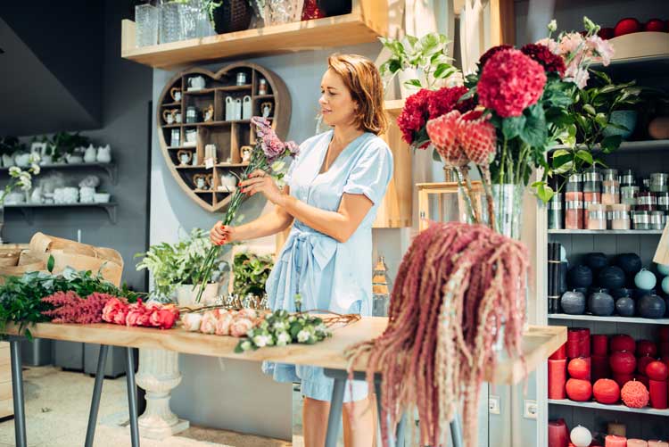 florist in shop